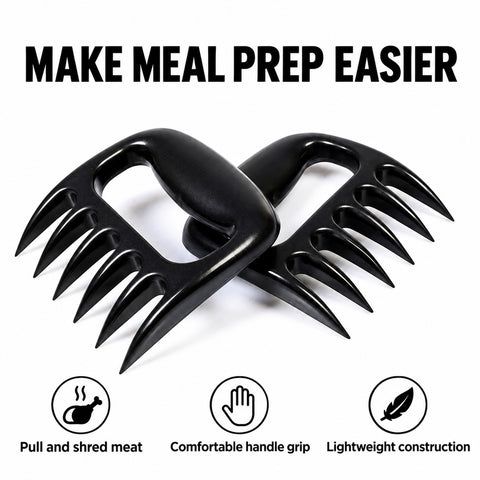 Meat Shredding Claws – BBQ Pulled Pork Tools, 1 or 2 Pairs