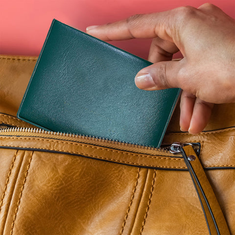 2-Pack Faux Leather Credit Card & Passport Holder