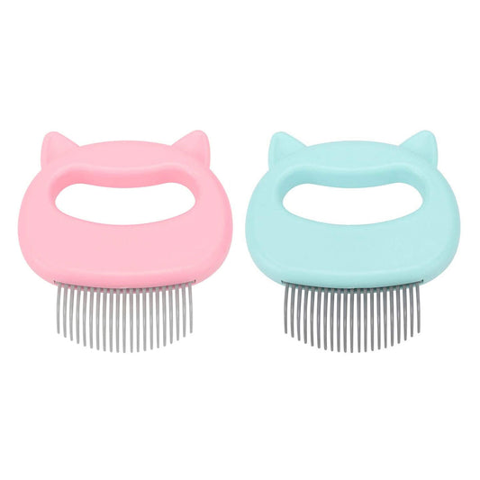 2-Pack or 4-Pack Pet Hair Removal & Massaging Comb Brush – Gentle Grooming & Shedding Tool for Dogs & Cats