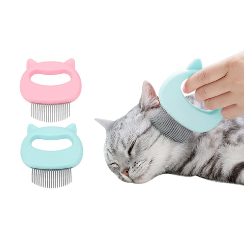 2-Pack or 4-Pack Pet Hair Removal & Massaging Comb Brush – Gentle Grooming & Shedding Tool for Dogs & Cats