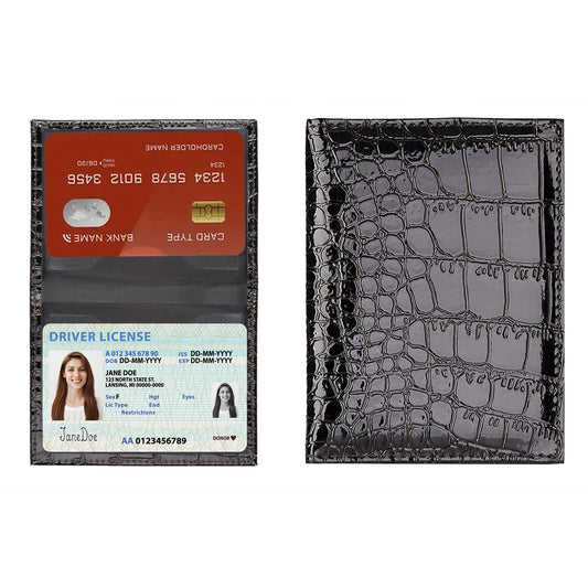2-Pack Celebrity Bling Faux Leather Card Holders