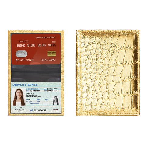 2-Pack Celebrity Bling Faux Leather Card Holders