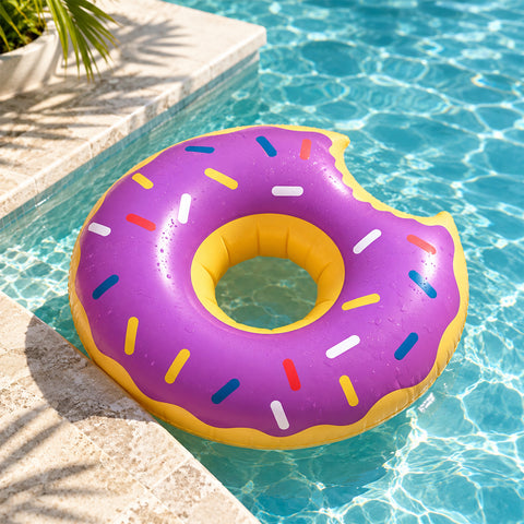 Inflatable Pool Drink Holders, 3-Pack – Donut Cup Floats