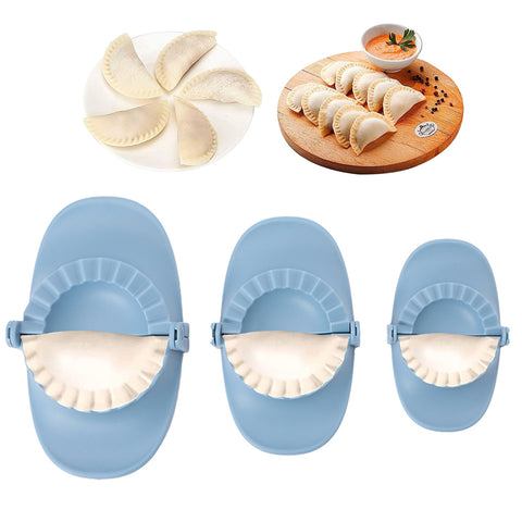 Dumpling and Ravioli Press Set, 3 Pieces – Dough Cutters and Pastry Molds
