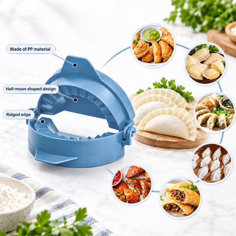 Dumpling and Ravioli Press Set, 3 Pieces – Dough Cutters and Pastry Molds