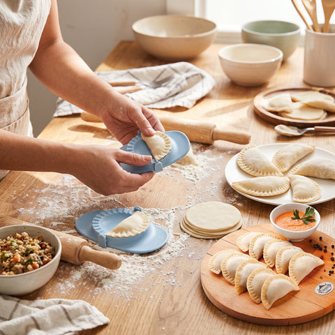 Dumpling and Ravioli Press Set, 3 Pieces – Dough Cutters and Pastry Molds