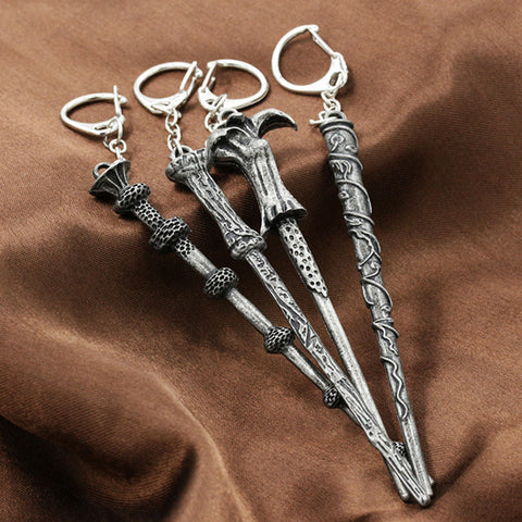Magic Wand Keychain – Fantasy-Inspired Wand Keyring for Fans & Collectors (Detailed Mini Wand Design)
