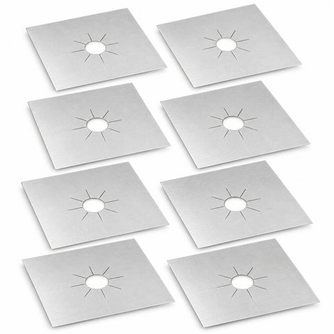 Reusable Gas Stove Burner Covers – Trim-to-Fit Nonstick Liners, 4, 8 or 12 Pack