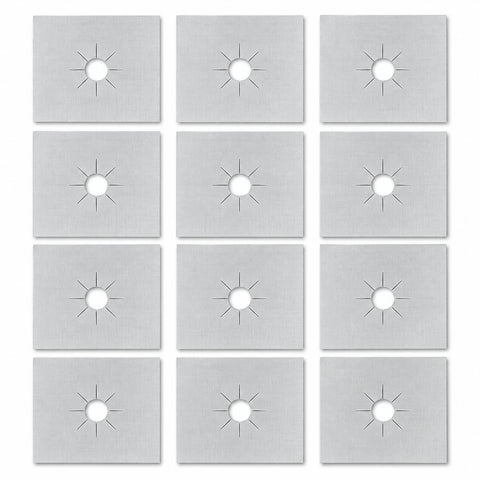 Reusable Gas Stove Burner Covers – Trim-to-Fit Nonstick Liners, 4, 8 or 12 Pack