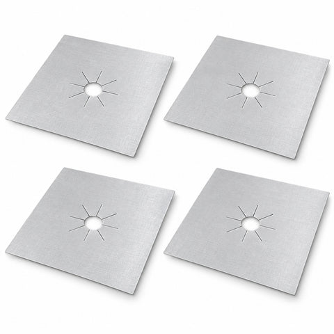 Reusable Gas Stove Burner Covers – Trim-to-Fit Nonstick Liners, 4, 8 or 12 Pack