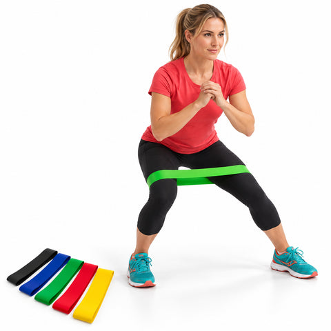Mini Resistance Bands, 5-Pack – Color-Coded Exercise Loops for Home Workouts