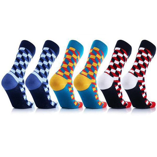 6-Pairs: Unisex Graduated Compression Crew Length Support Socks