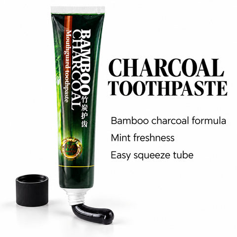 Activated Charcoal Toothpaste – Mint-Flavored Oral Care, 1-Pack or 2-Pack