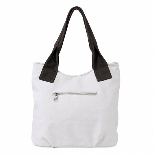 Women's Patchwork Striped Canvas Hobo Shoulder Bag Multi-Color Casual Canvas Tote Messenger Handbag
