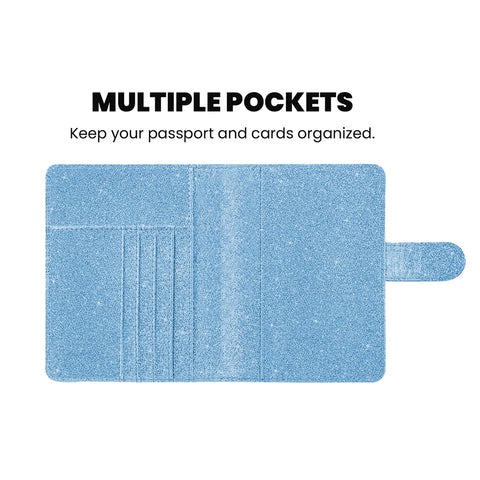 Multi-Function Glitter Bling RFID Passport Organizer