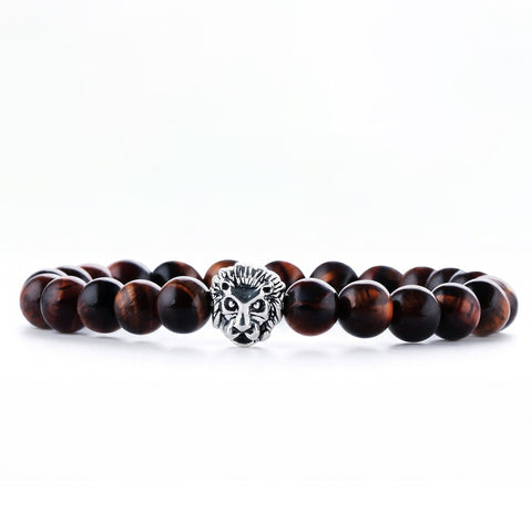 Natural Tiger Eye Stone Bracelet with 2 Essential Oils – Stretch Beaded Bracelet for Everyday Wear (8mm Beads, Adjustable Fit)
