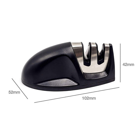 2-Stage Kitchen Knife Sharpener – Coarse and Fine Slots, 1-Pack or 2-Pack