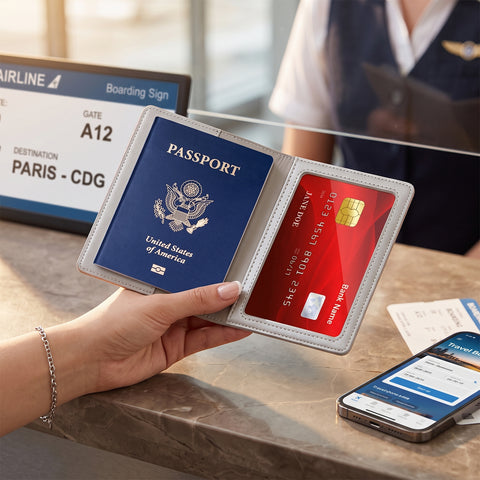 Credit Card Holder and RFID Passport Organizer