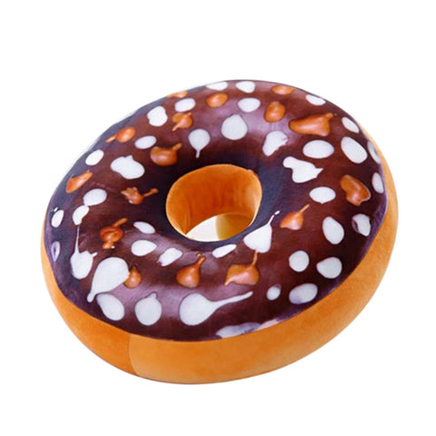 Donut Throw Pillow – Soft Round Decorative Cushion, 16-Inch Style