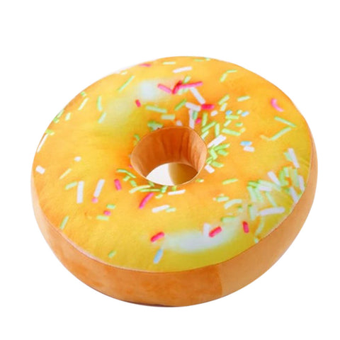 Donut Throw Pillow – Soft Round Decorative Cushion, 16-Inch Style
