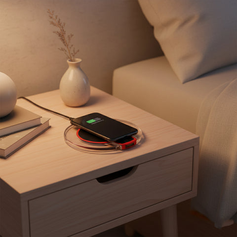 Ultra-Slim Wireless Charging Pad – Qi-Compatible Fast Charging Pad for iPhone, Samsung & Other Wireless Charging Devices