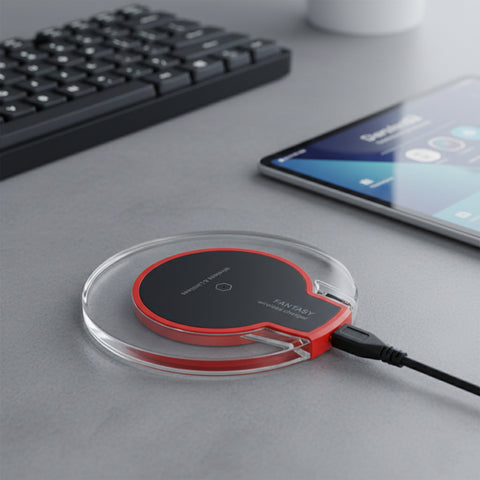 Ultra-Slim Wireless Charging Pad – Qi-Compatible Fast Charging Pad for iPhone, Samsung & Other Wireless Charging Devices