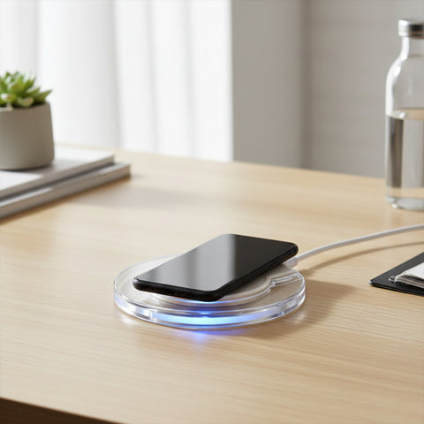 Ultra-Slim Wireless Charging Pad – Qi-Compatible Fast Charging Pad for iPhone, Samsung & Other Wireless Charging Devices
