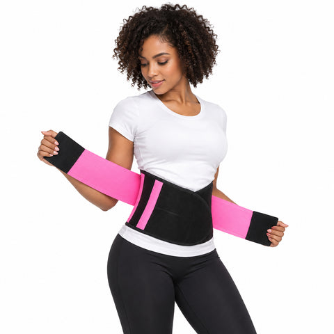 Women's Adjustable Waist Shaping Belt – Plush Wrap with Hook-and-Loop Closure