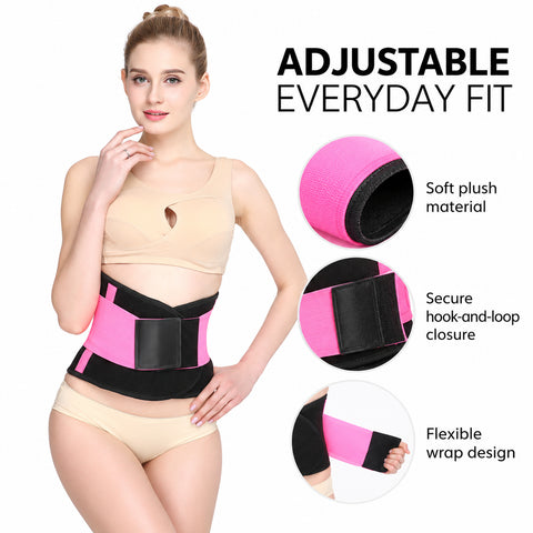 Women's Adjustable Waist Shaping Belt – Plush Wrap with Hook-and-Loop Closure