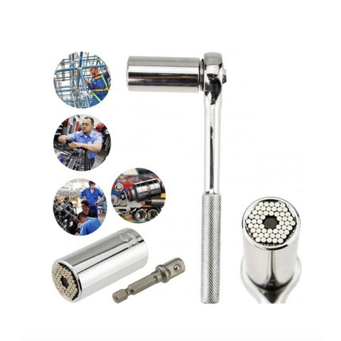 Large Universal Socket Tool – Self-Adjusting Fastener Grip, 17–32 mm