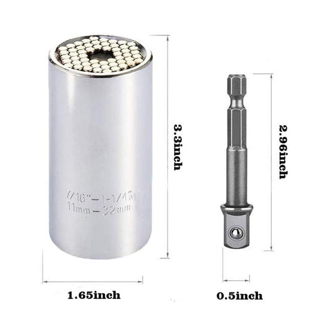 Large Universal Socket Tool – Self-Adjusting Fastener Grip, 17–32 mm