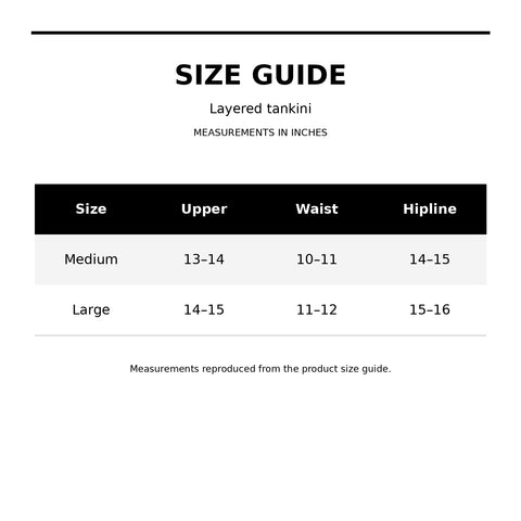 Women's Two-Piece Tankini Swimsuit – Adjustable Straps and Built-In Bra