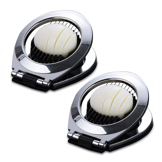 Egg and Fruit Slicer – Stainless Steel Wires and Nonslip Base, 1-Pack or 2-Pack