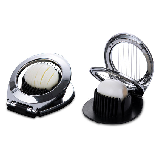 Egg and Fruit Slicer – Stainless Steel Wires and Nonslip Base, 1-Pack or 2-Pack
