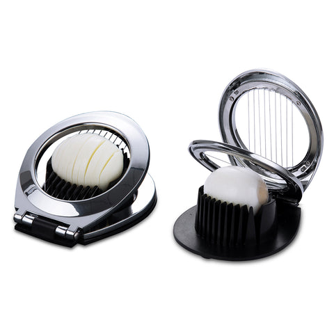 Egg and Fruit Slicer – Stainless Steel Wires and Nonslip Base, 1-Pack or 2-Pack