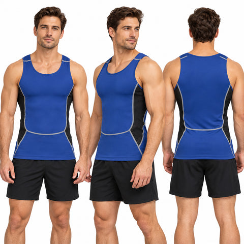 Men's Quick-Dry Sleeveless Workout Shirt – Lightweight Walking and Exercise Top