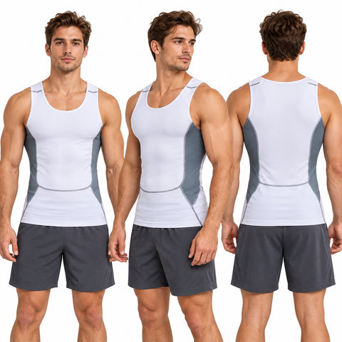 Men's Quick-Dry Sleeveless Workout Shirt – Lightweight Walking and Exercise Top