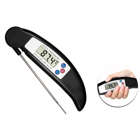 2-Pack: ProThermo Instant-Read Digital Meat Thermometer – Stainless Steel Foldaway Probe, Fast & Accurate for Cooking, BBQ & Kitchen Use
