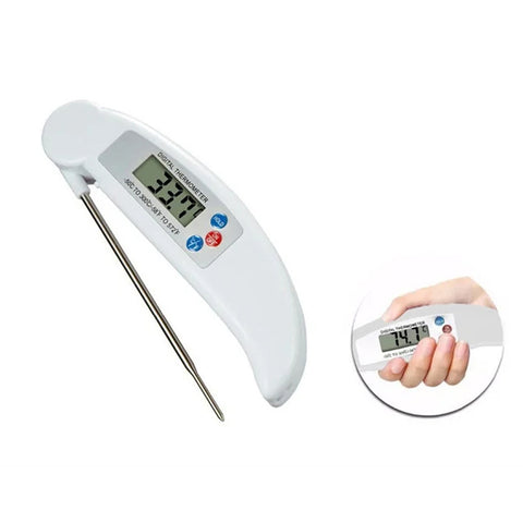 2-Pack: ProThermo Instant-Read Digital Meat Thermometer – Stainless Steel Foldaway Probe, Fast & Accurate for Cooking, BBQ & Kitchen Use