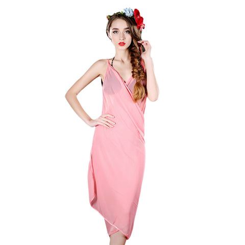 Women's Swimsuit Cover-Up Wrap Dress – Lightweight Beach and Pool Layer