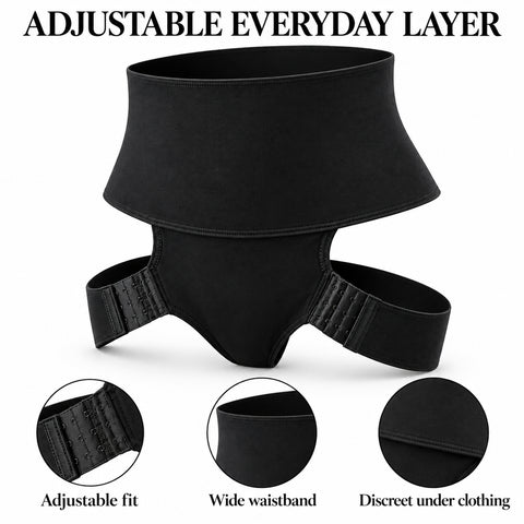 Women's Shaping Underwear – Adjustable Lift Support, Black or Nude