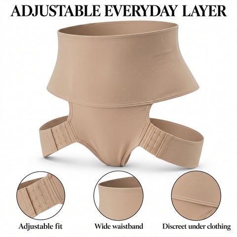 Women's Shaping Underwear – Adjustable Lift Support, Black or Nude