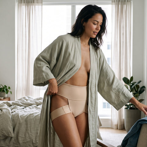 Women's Shaping Underwear – Adjustable Lift Support, Black or Nude