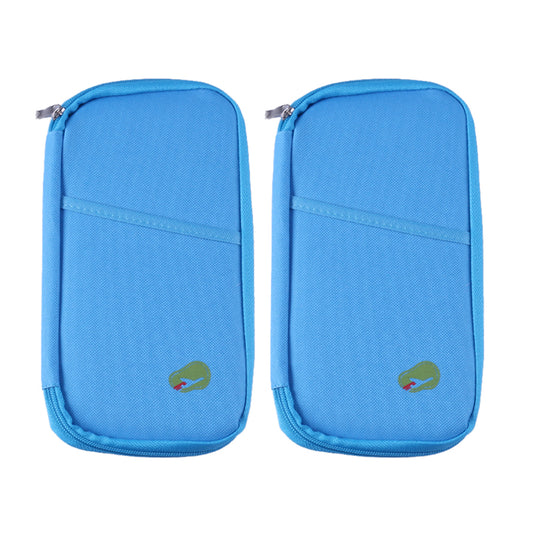 Lightweight Travel Wallet Passport Holder Water-Resistant Document Organizer with 14 Interior Compartments