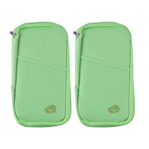Lightweight Travel Wallet Passport Holder Water-Resistant Document Organizer with 14 Interior Compartments