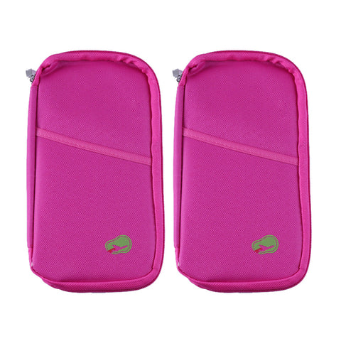 Lightweight Travel Wallet Passport Holder Water-Resistant Document Organizer with 14 Interior Compartments
