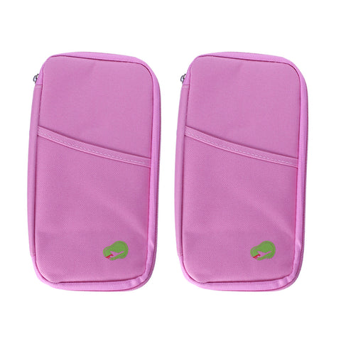 Lightweight Travel Wallet Passport Holder Water-Resistant Document Organizer with 14 Interior Compartments