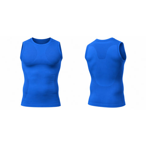 Men's Sleeveless Quick-Dry Compression Shirt – Stretch Base Layer, One Size