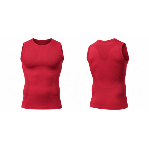 Men's Sleeveless Quick-Dry Compression Shirt – Stretch Base Layer, One Size