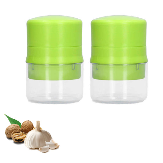 Mini Manual Food Chopper – Compact Garlic and Vegetable Mincer, 1-Pack or 2-Pack